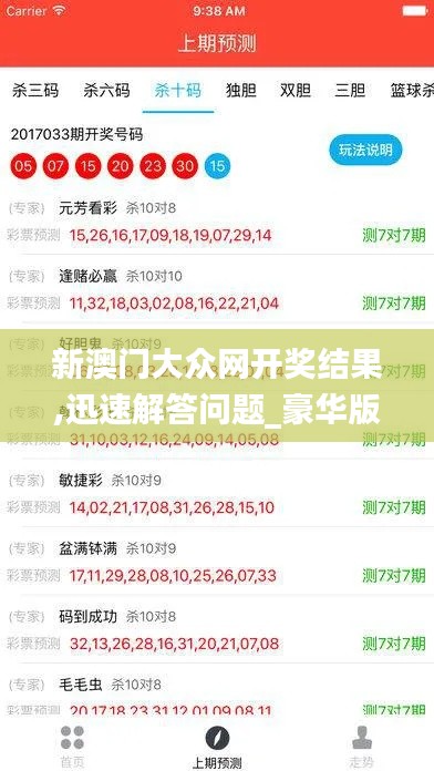 新澳門(mén)大眾網(wǎng)開(kāi)獎(jiǎng)結(jié)果,迅速解答問(wèn)題_豪華版9.429