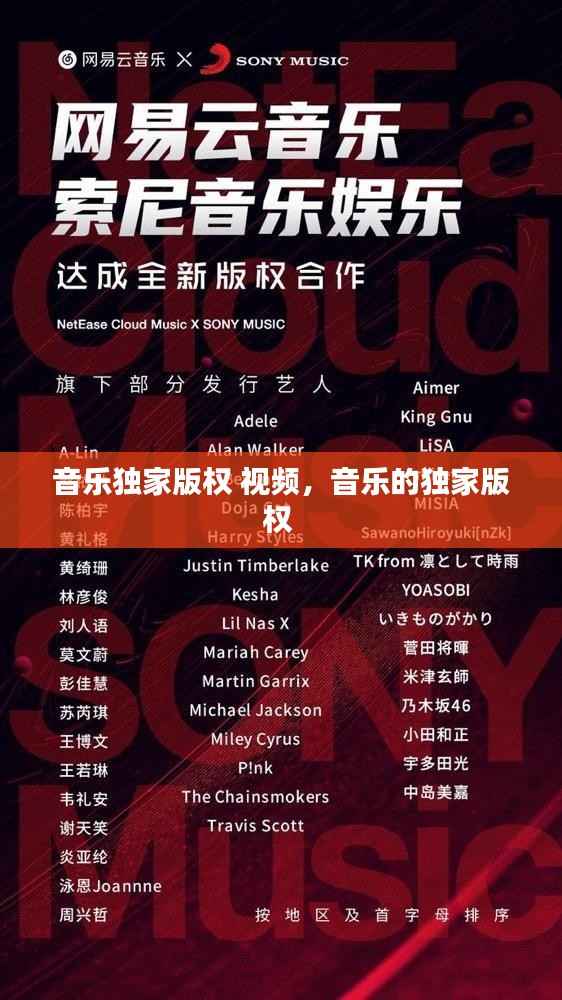 音樂獨家版權 視頻，音樂的獨家版權 