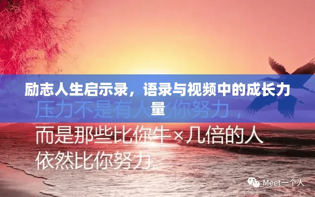勵志人生啟示錄，語錄與視頻中的成長力量