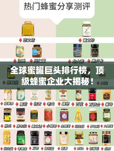 全球蜜罐巨頭排行榜，頂級蜂蜜企業(yè)大揭秘！